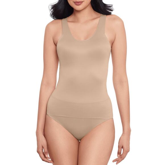 Miraclesuit Women's Large Beige Back Wrap Shaping Tank Top Posture Support G29-6 - Picture 1 of 8
